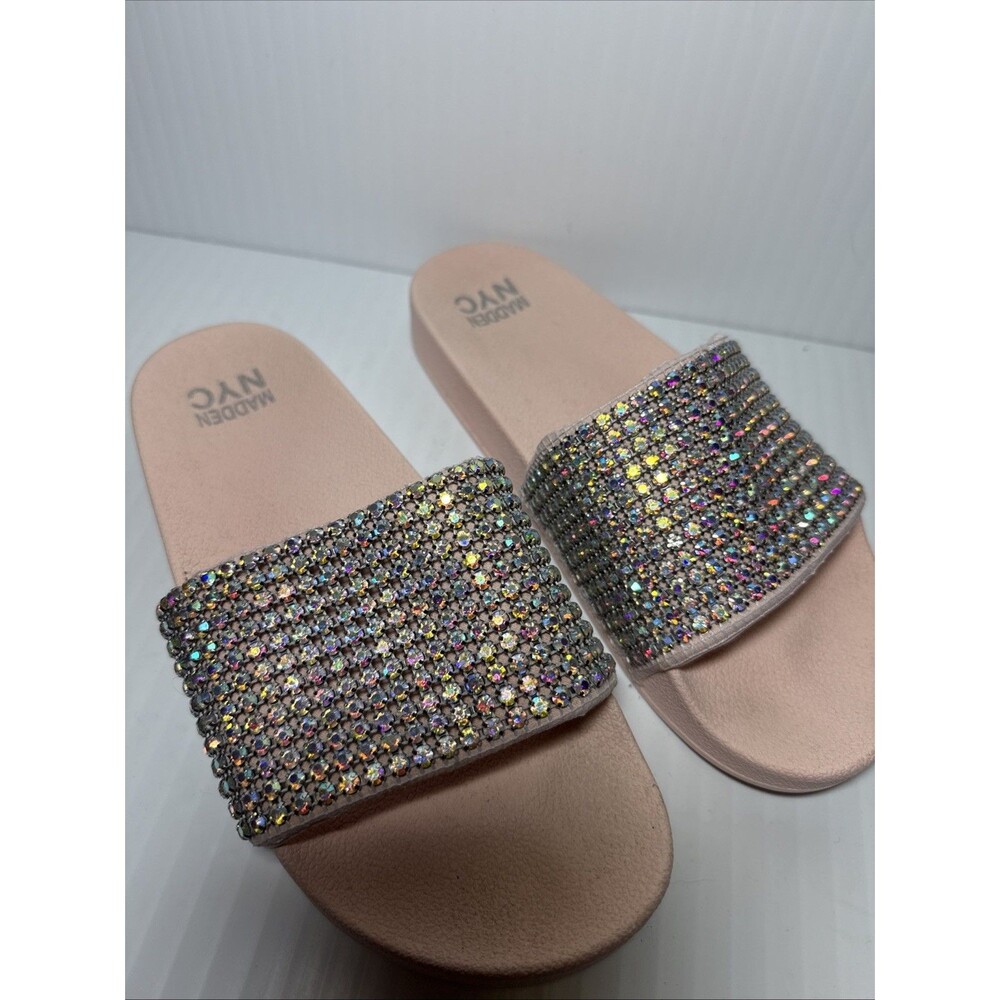Madden NYC Women's 8.5 Bling Slides